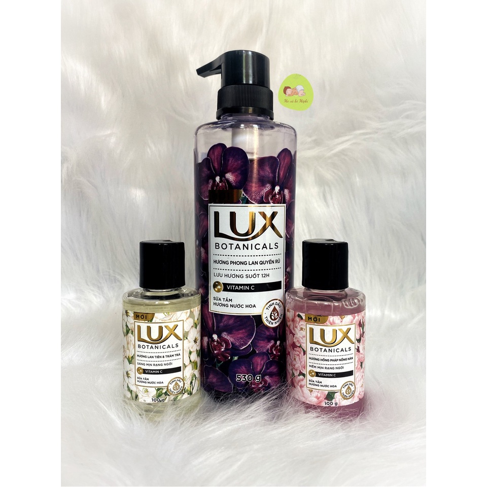 ❌MUA 1 TẶNG 2❌ Sữa Tắm Lux Hương Nước Hoa phong lan quyến rũ 530g tặng 2 chai sữa tắm 100g khác màu