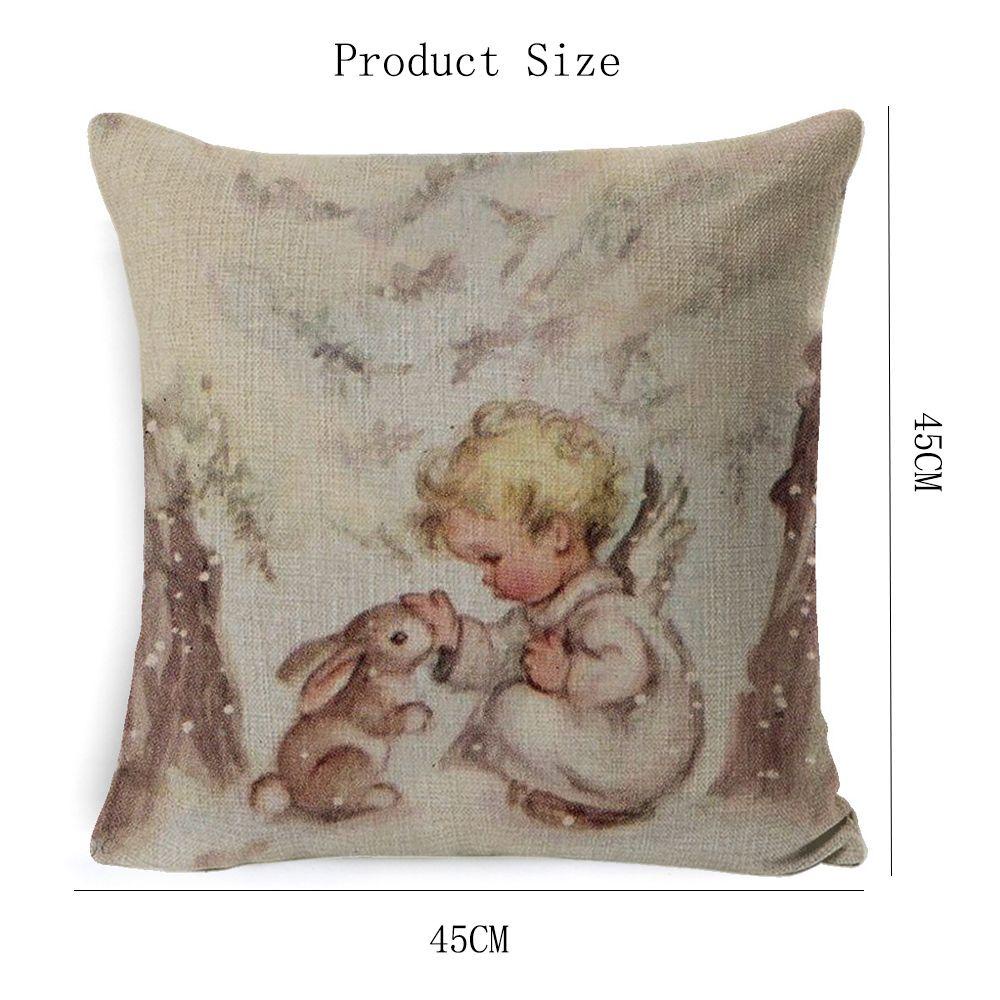 PINEVN Vỏ Gối Bông Giáng Sinh Mềm Mại Trang Trí Nhà Cửa