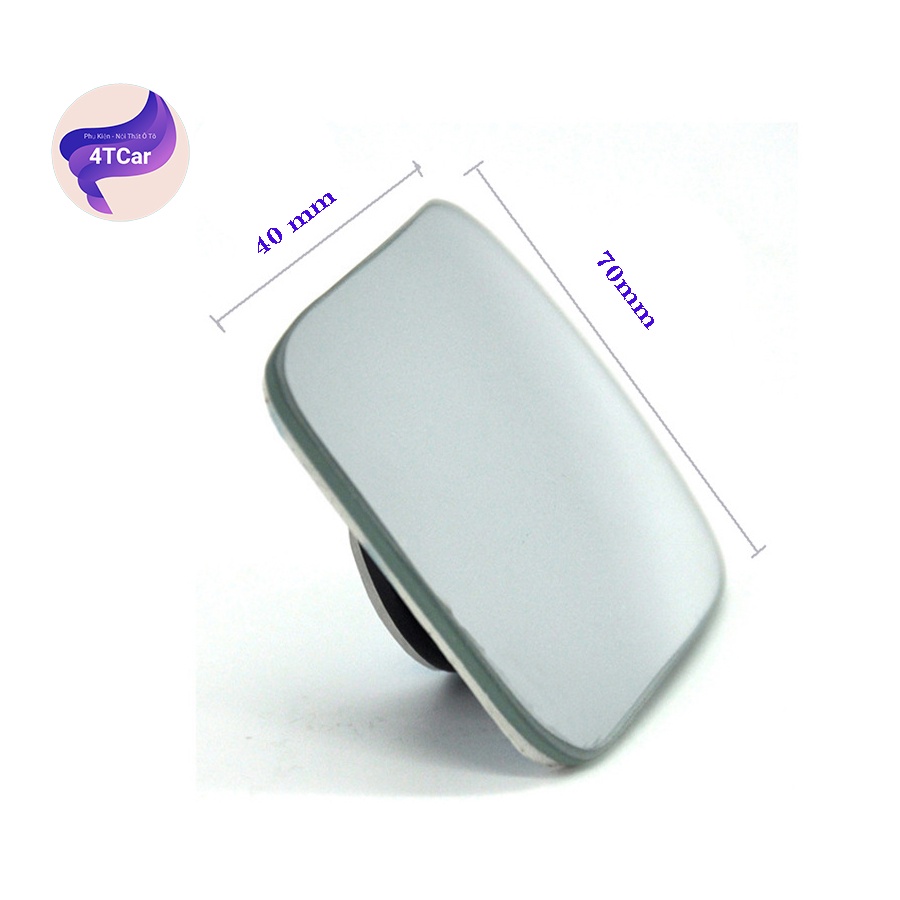 Gương chiếu hậu ô tô cầu lồi chữ nhật không viền 3R-054
