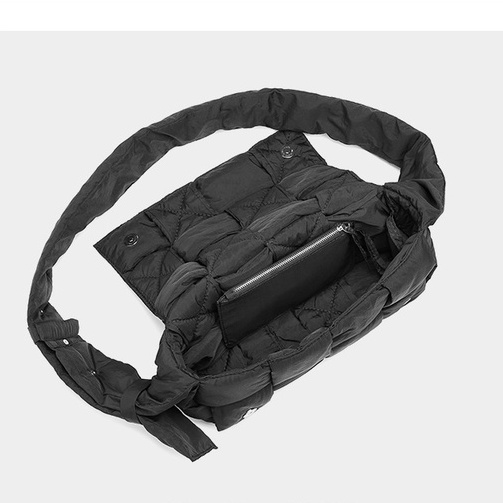 Túi xách nam đeo chéo thời trang giỏ trần bông màu sắc cặp xanh lá, ghi phong cách vải mềm hottrend ullzang MINA