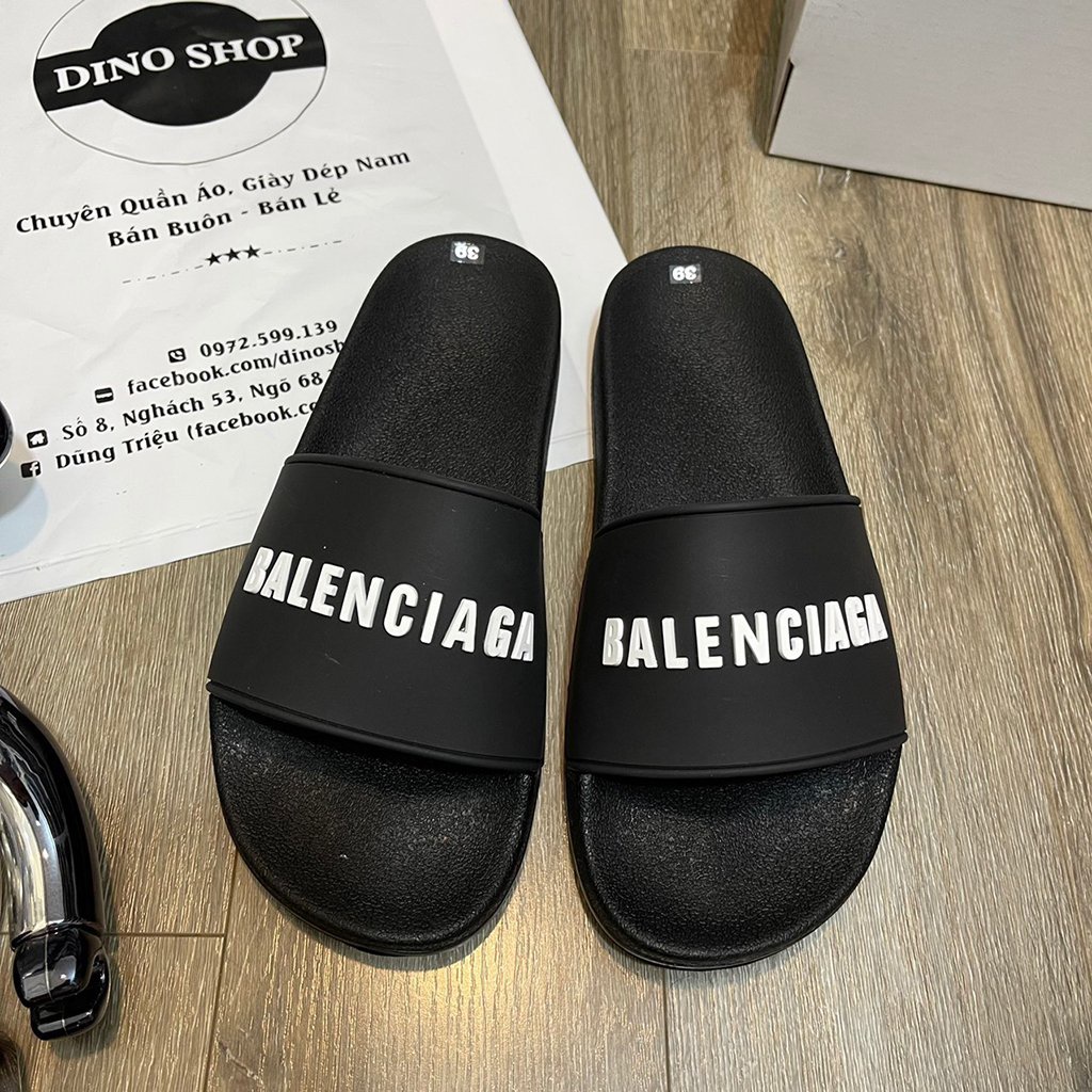 Dép quai ngang Balenciaga đúc liền đế,mẫu dép nam siêu xịn mịn  2022