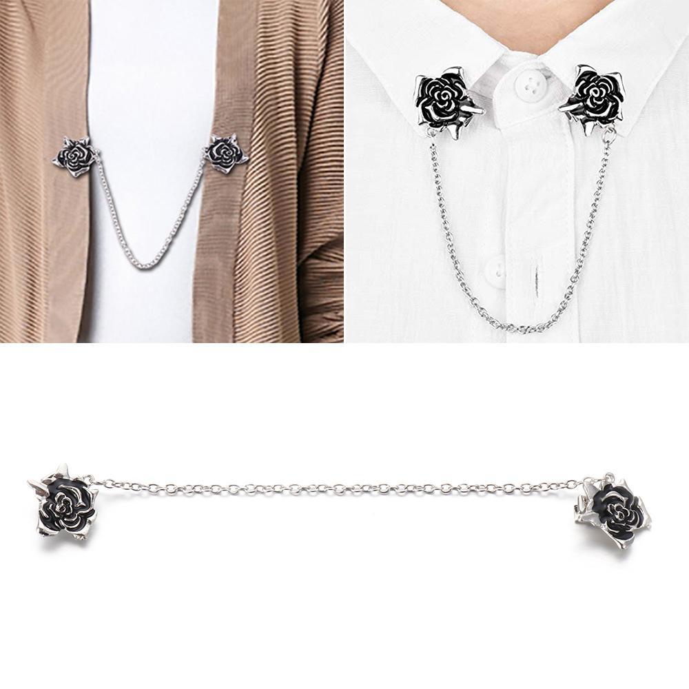 Ghim Cài Áo Hình Hoa Hồng Phong Cách Retro Thời Trang Cho Nữ