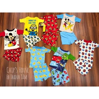Bộ cotton bozip xuất dư cho bé trai và bé gái