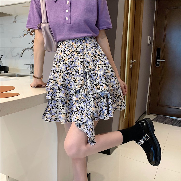 Chân Váy Chữ A Họa Tiết Hoa Nữ Tính | BigBuy360 - bigbuy360.vn