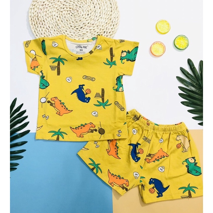 Sale bộ bé trai littwe me mềm mát co giãn 4 chiều