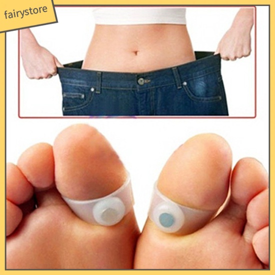 Bộ 2 nhẫn silicone nam châm mát xa chân tiện dụng