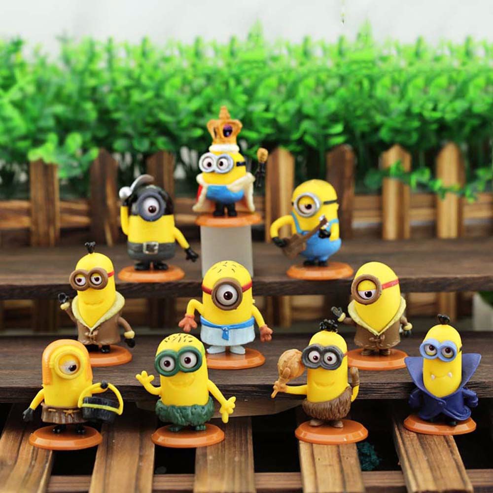 Set 6/10/12 mô hình nhân vật Minions bằng PVC độc đáo