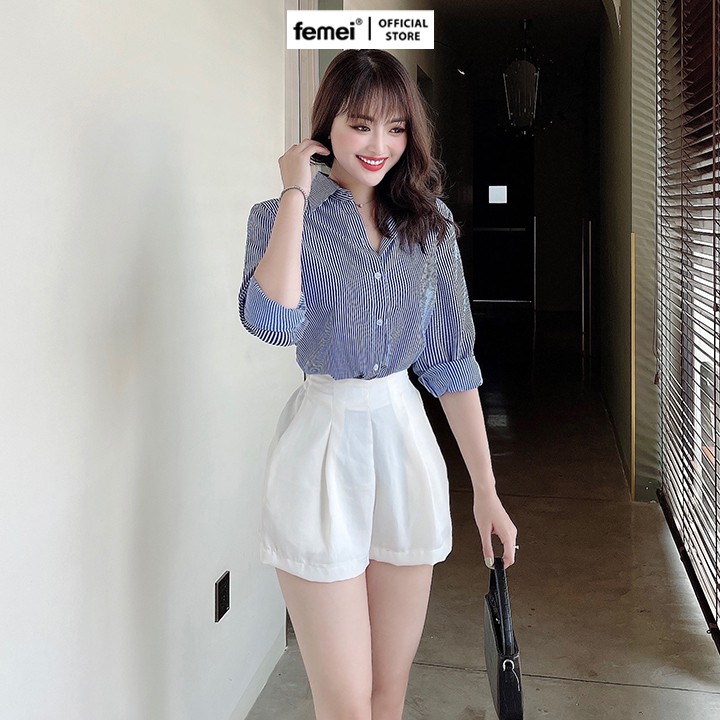 FEMEI - Set Áo sơ mi quần short FSSM008