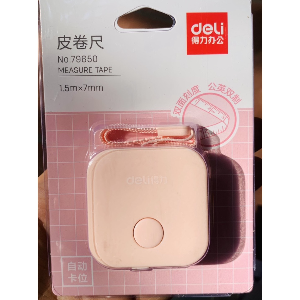Thước Dây Mini Deli 79650 Tiện Lợi