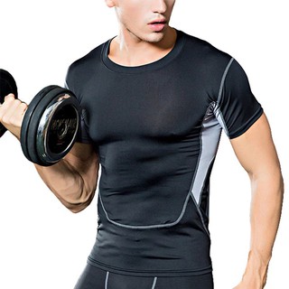 Áo Thể Thao Cộc Tay - Dài Tay Nam Chuyên Tập Thể Dục Thể Thao Gym - Đạp Xe Đen Xám