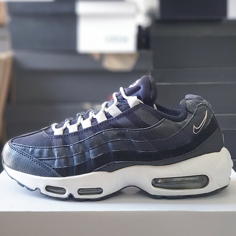 Giày NIKE AIR MAX 95 black white, size 39, real 2hand