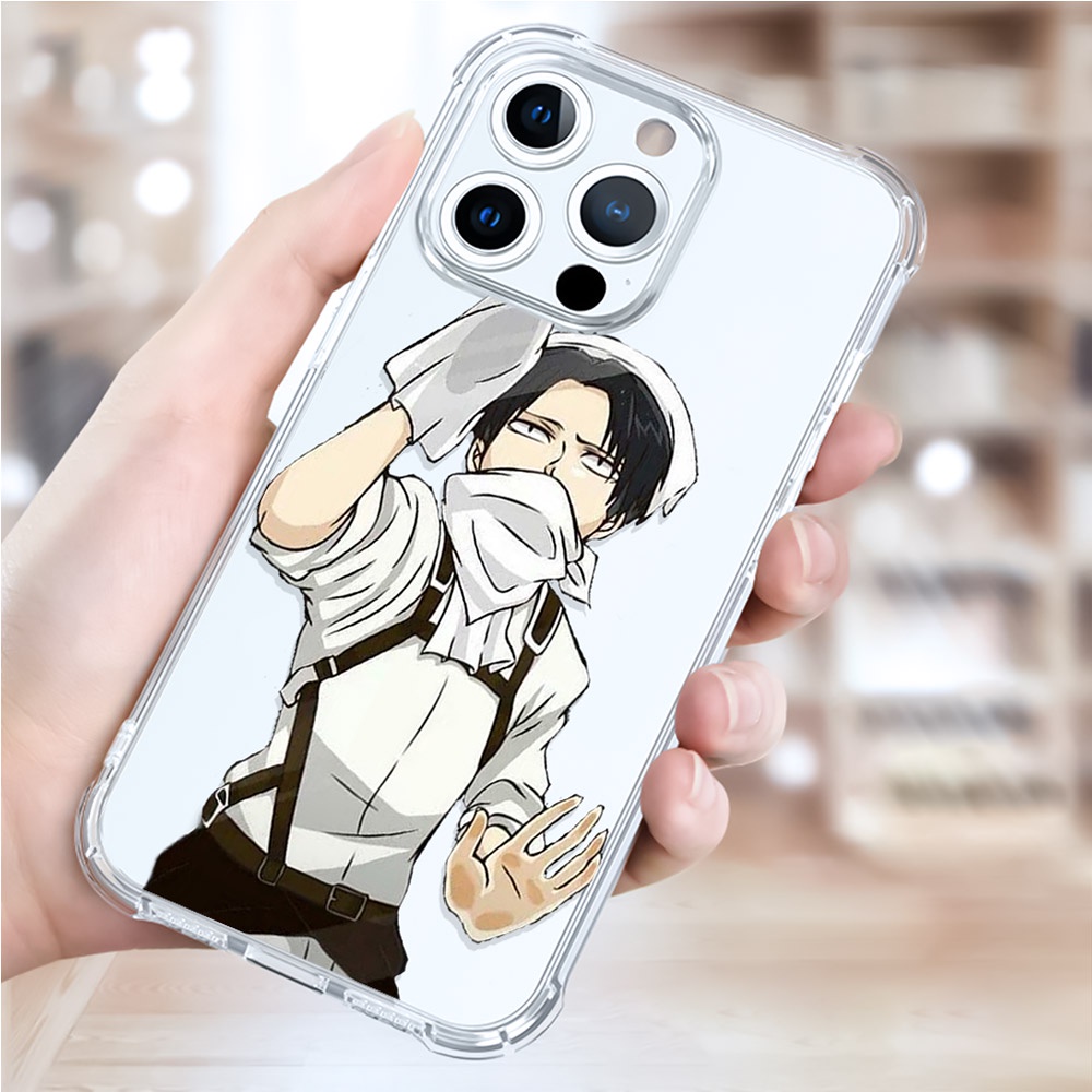 Ốp Điện Thoại Dẻo Họa Tiết Hoạt Hình Attack on Titan Cho iPhone 13 Pro Max 12 11 lPhone 7 8 Plus XS