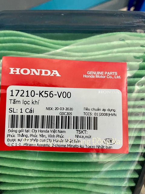 LỌC GIÓ ZIN WINNER V1-WINNER X CHÍNH HÃNG HONDA