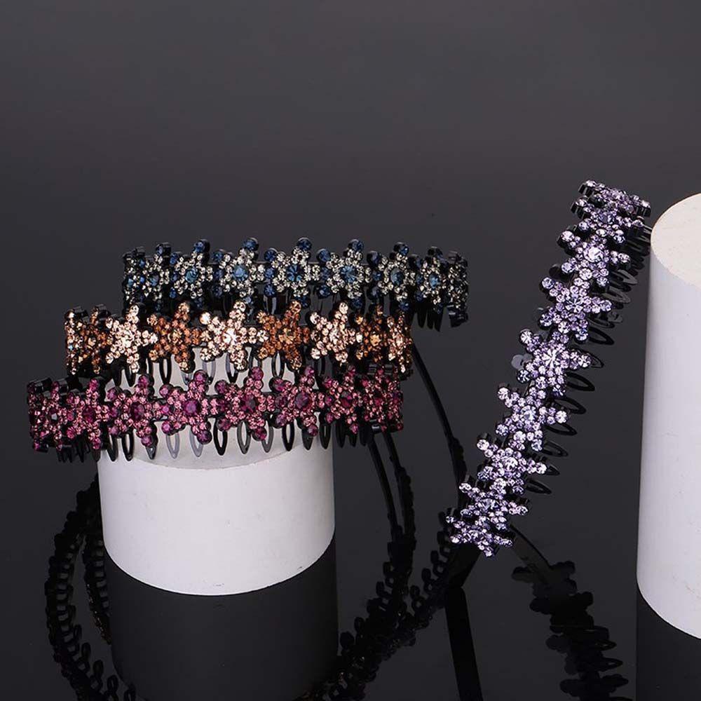 IVORY Cài Tóc Đính Hoa Màu Đen Xinh Xắn Cho Nữ