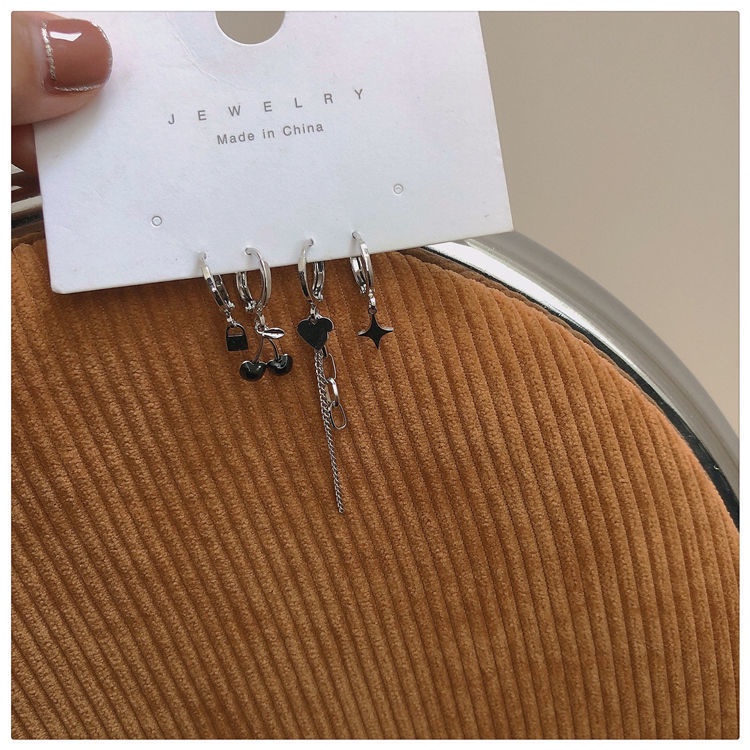Set 4 khuyên tai thời trang cho nữ