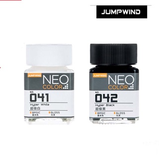 Sơn màu siêu trắng đen JW041-JW042 Neo Color 18ml Jumpwind gốc dầu