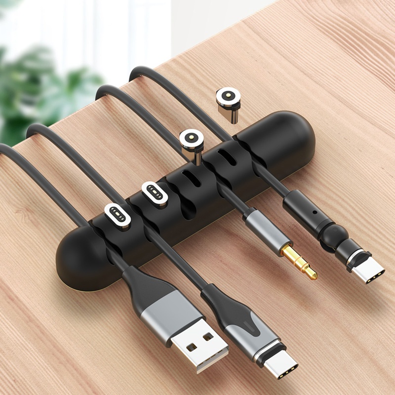 Dụng Cụ Quấn Dây Cáp USB Hình Ngôi Sao Có Nam Châm Linh Hoạt