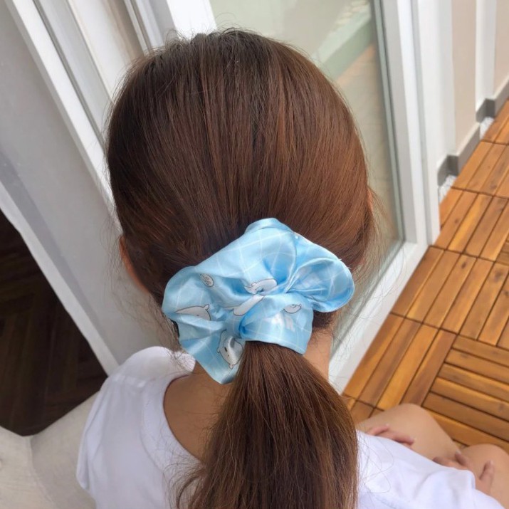 Dây buộc tóc cột tóc vải Scrunchies hình anh em nhà gấu We Bare Bears Chúng tôi đơn giản là gấu