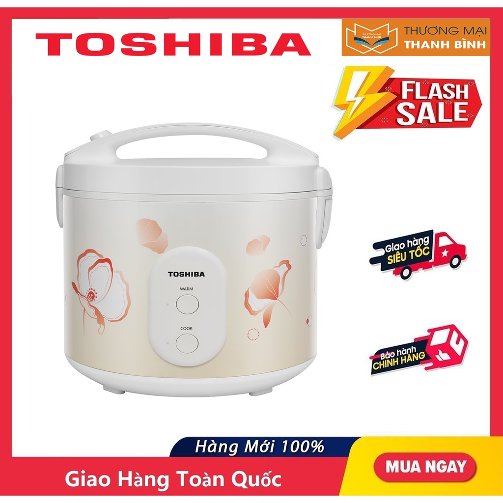 [Mã ELHADEV giảm 4% đơn 300K] Nồi cơm điện Toshiba 1 lít RC-10JE2VN(O) - Hàng chính hãng