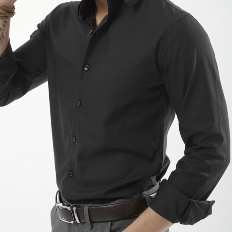 Áo Sơ Mi Nam Đen Hàn Quốc CELEB CM03 | BigBuy360 - bigbuy360.vn