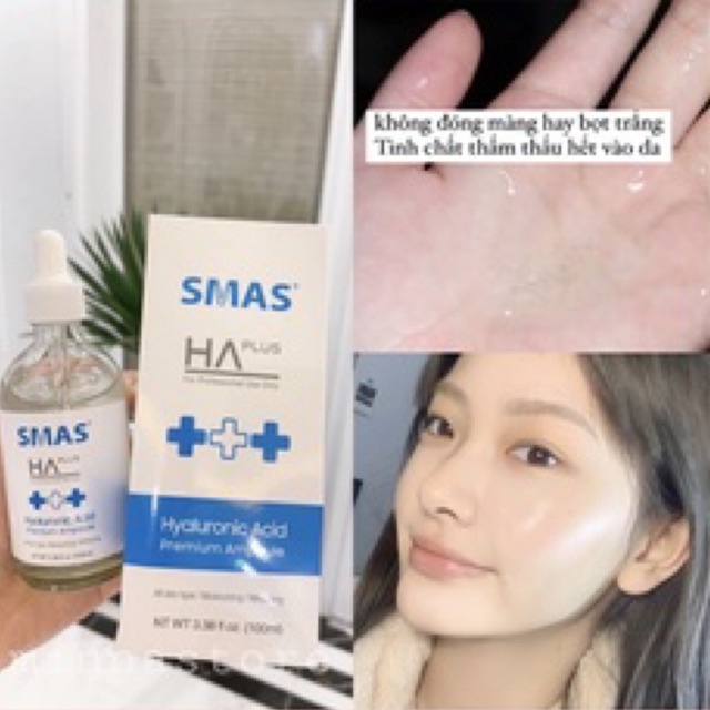 Tinh Chất Cấp Nước Smas HA Plus Serum 100ml