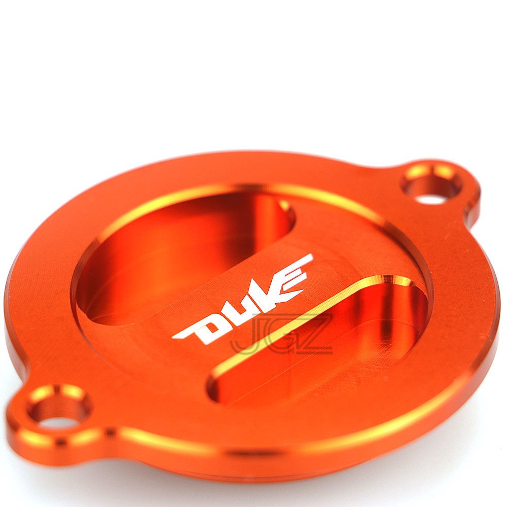 Nắp Lọc Dầu Động Cơ CNC Màu Cam Cho KTM DUKE 125 200 250 390 2013- 2023 V1 V2
