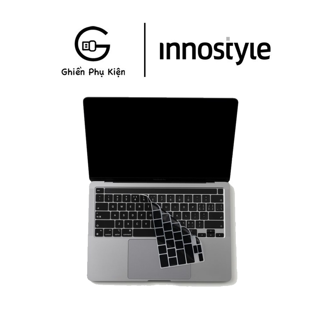 Phủ Phím Innostyle USA Keyguard Prime Black For Macbook Air/Pro M1 13/14/16inch