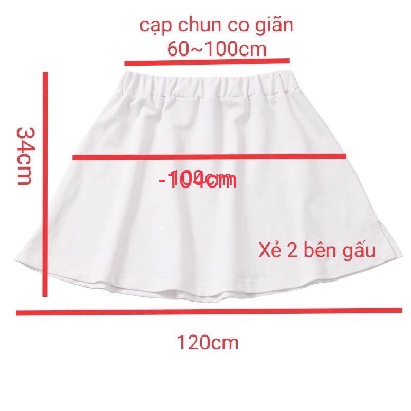 Chân Váy phối với áo hoodie ,sweater Chữ A Giả Hai Lớp với quần legging