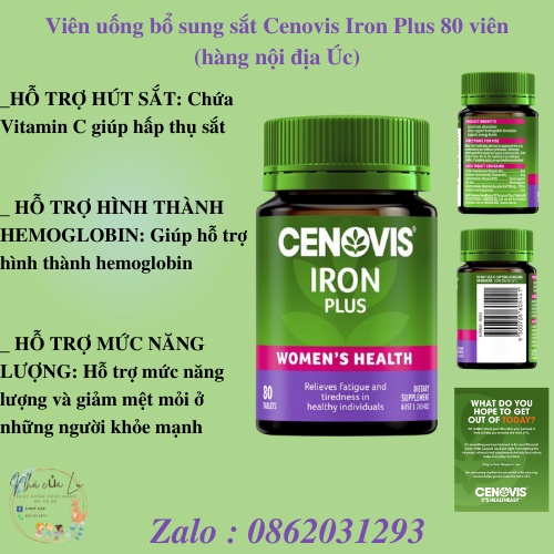 Viên bổ sung sắt Cenovis Iron Plus