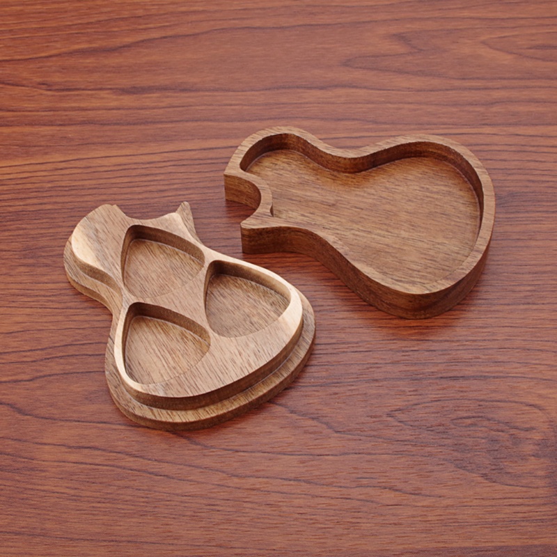 Hộp Đựng Miếng Gảy Đàn Guitar Di Động Màu Trơn Có Thể Tái Sử Dụng