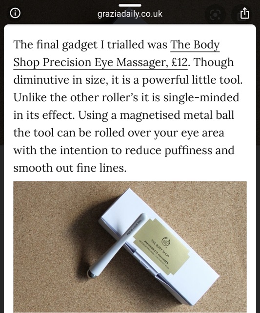 Cây máy xa mắt The Body Shop Revitalising Precision Eye Roller