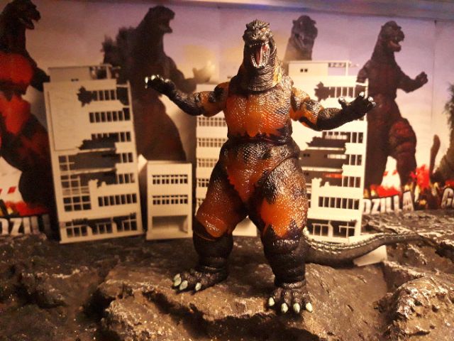 Mô hình đồ chơi khủng long quái vật burning godzilla NECA 1995.