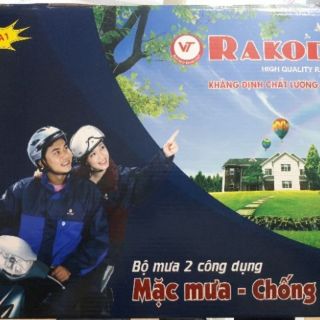 AO MƯA CAO CẤP RAKODO 2 LỚP KHÓA