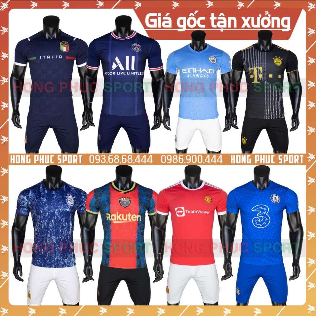 12.12 [Sale Sốc] ÁO BÓNG ĐÁ CLB THUN LẠNH CAO CẤP MU BARCA REAL JUVE CHELSEA ARSENAL MAN CITY,...