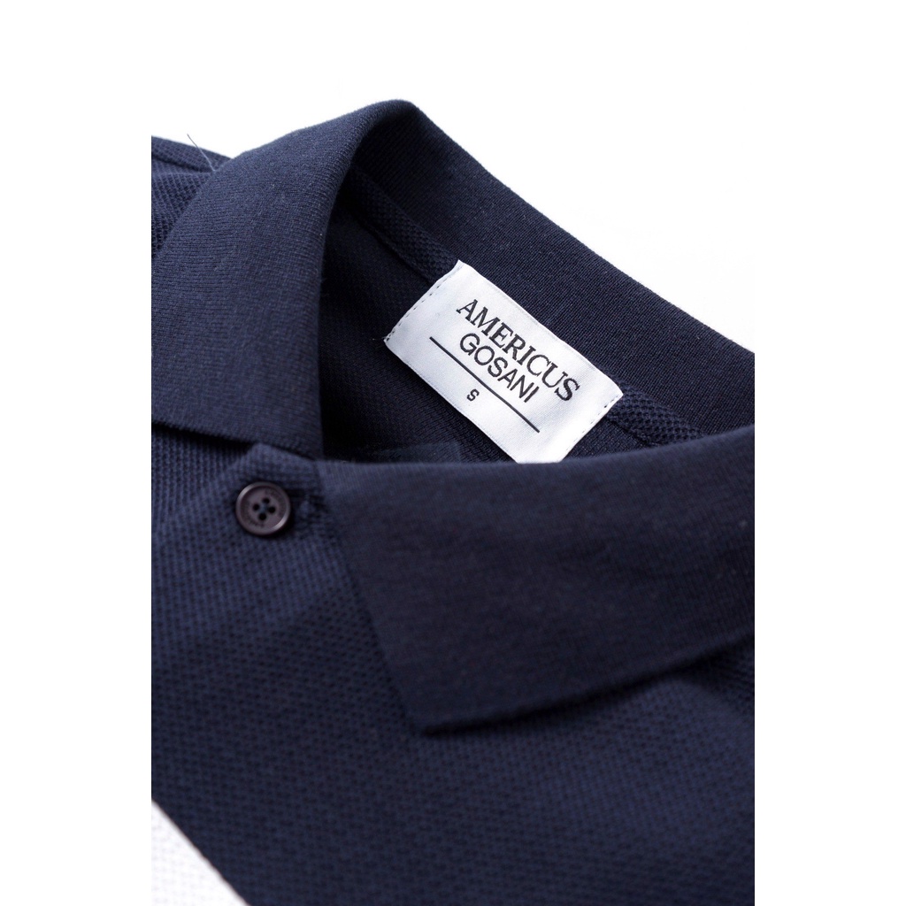 A/G Áo Polo Nam Cổ Bẻ Phối Ngang Ngực Phom Slimfit, Chất Liệu Cotton Thoáng Mát Không Nhăn | BigBuy360 - bigbuy360.vn