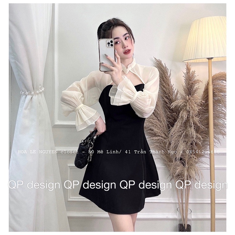 Jum váy  pha tay tơ 2021