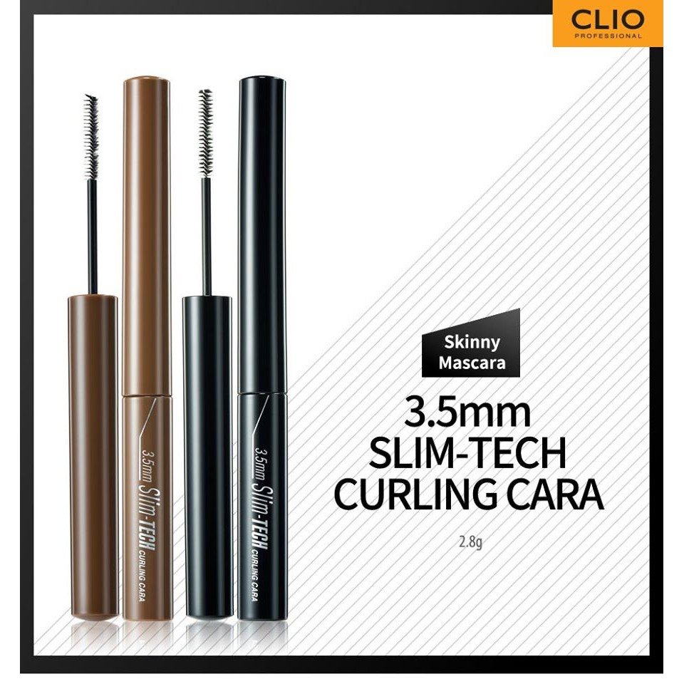 MASCARA CHẢI MI SIÊU ĐẸP CLIO SLIM - TECH CURLING CARA BLACK NHẬP KHẨU CHÍNH HÃNG - 4446