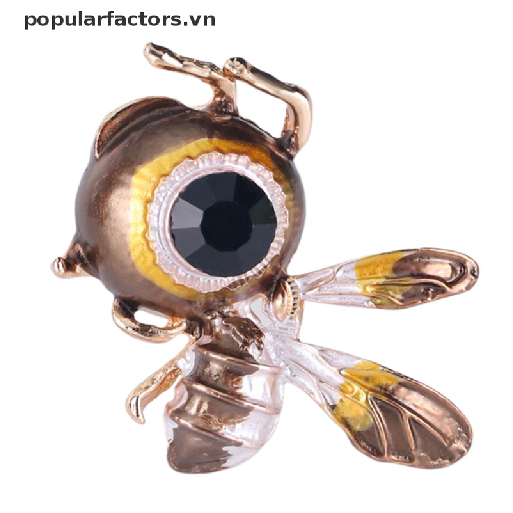 Ghim Cài Áo Hình Chú Ong Đính Đá Thời Trang Cho Nữ