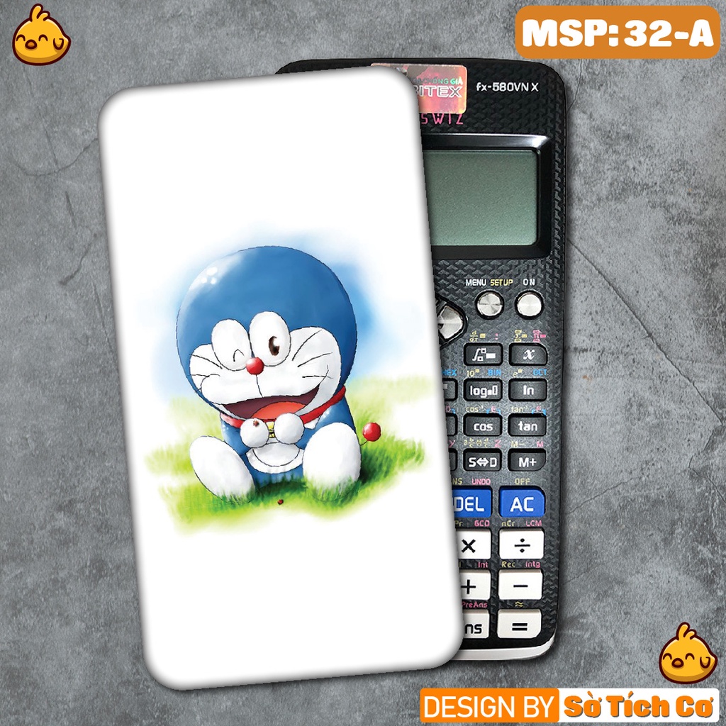 Miếng decal dán máy tính fx-570, fx-580, fx-880, Casio, Vinacal,... hình Đô Rê Moon MSP: 32