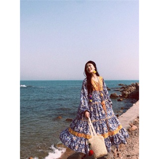 ORDER | Boho Style | Váy boho vintage hoa nhí dáng dài