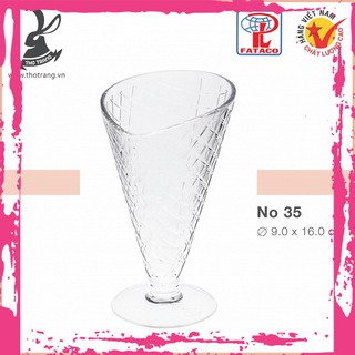 [Mẫu Mới]Ly Đựng Kem No35 Nhựa Trong Acrylic Cao Cấp Fataco Việt Nam