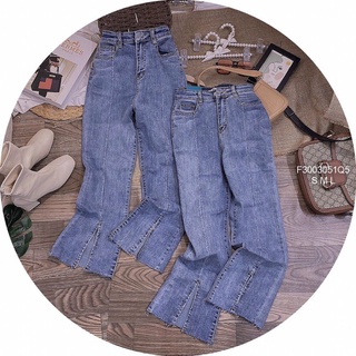 Quần jean dài pass lỡ xẻ lai ! 💰 size: s m l
