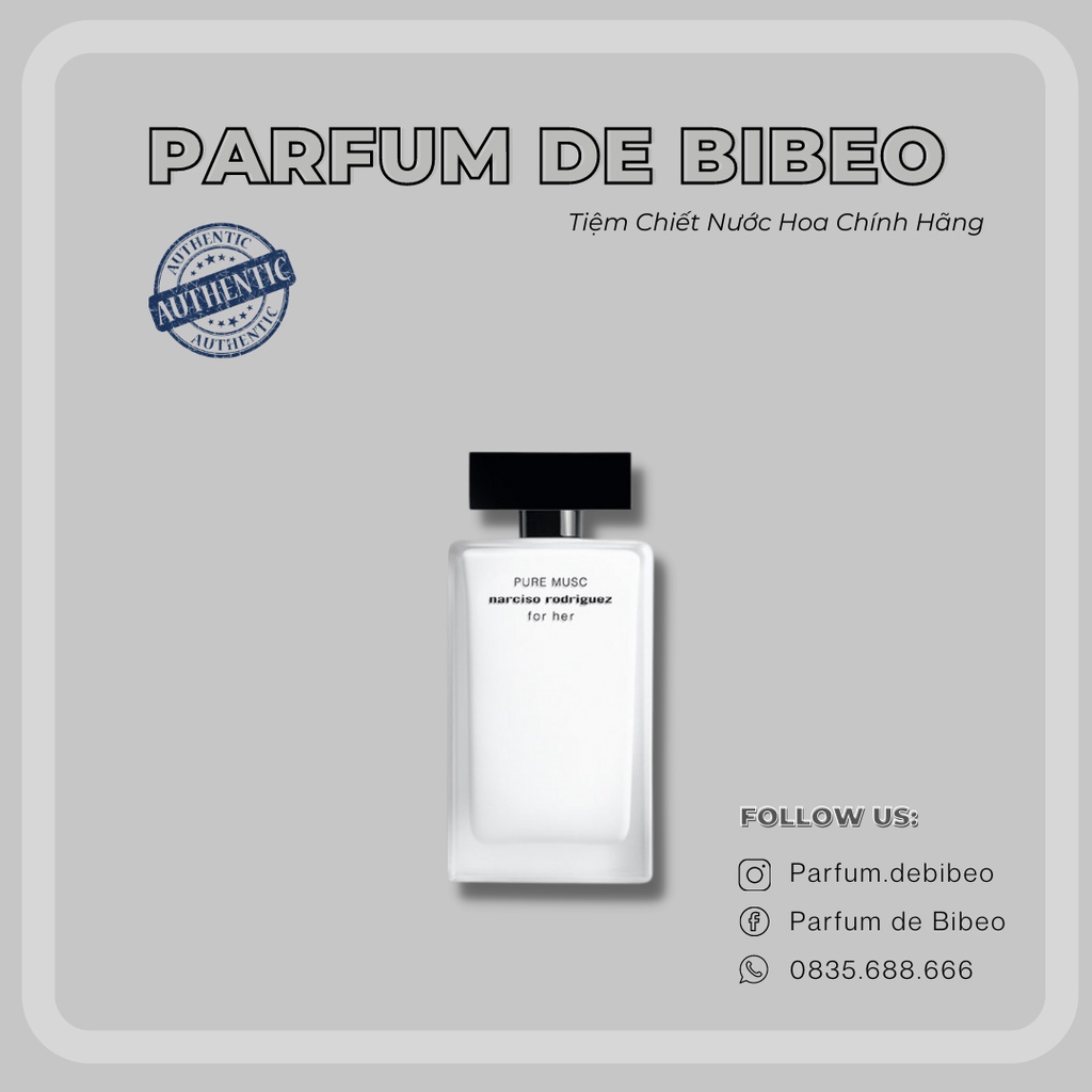 Parfum de Bibeo-Nước hoa nữ chính hãng Narciso Pure Musc ( Siêu hot )