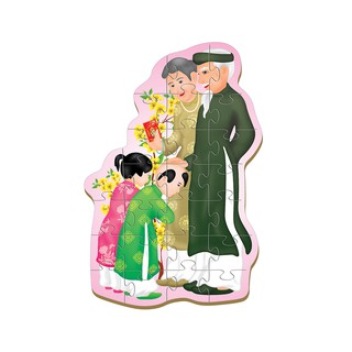 Đồ Chơi Xếp Hình Winwintoys - Xếp Hình Bé Nhận Lì Xì 65462