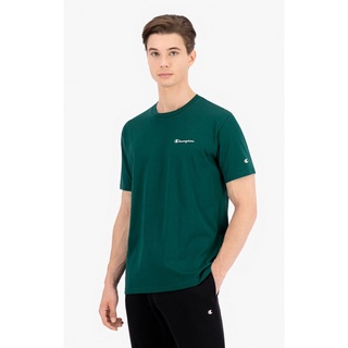 Áo Thun Nam Champion EU Crewneck T-shirt (A/M) Màu Xanh Lá CMP214755HLG