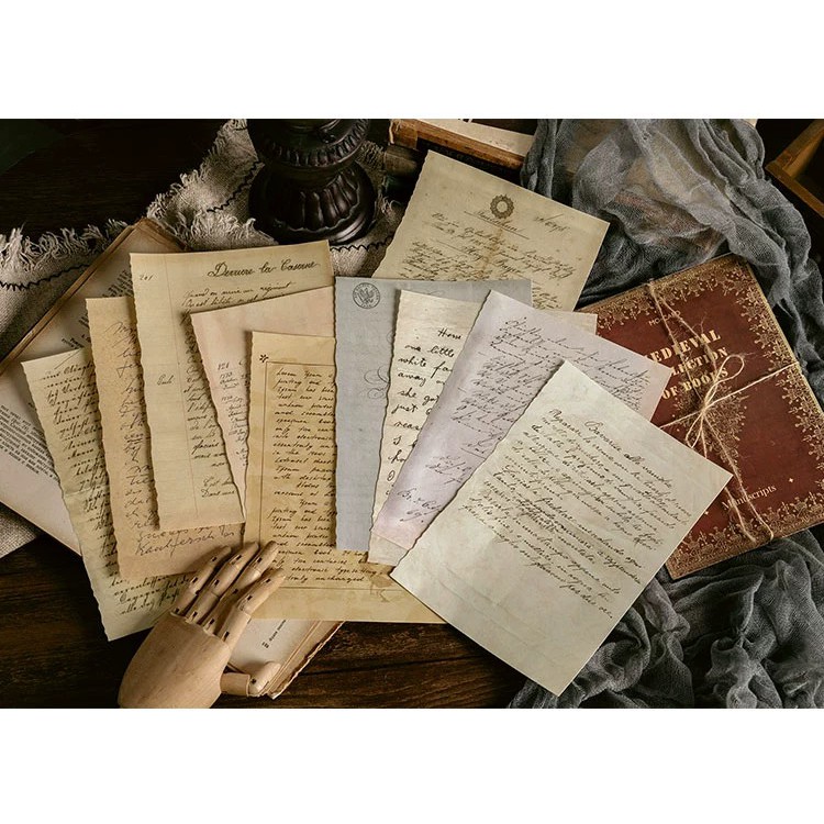 Tấm Giấy Cỡ Lớn Phong Cách Vintage Cổ Điển Dùng Để Trang Trí Bullet Journal Taro Stationery