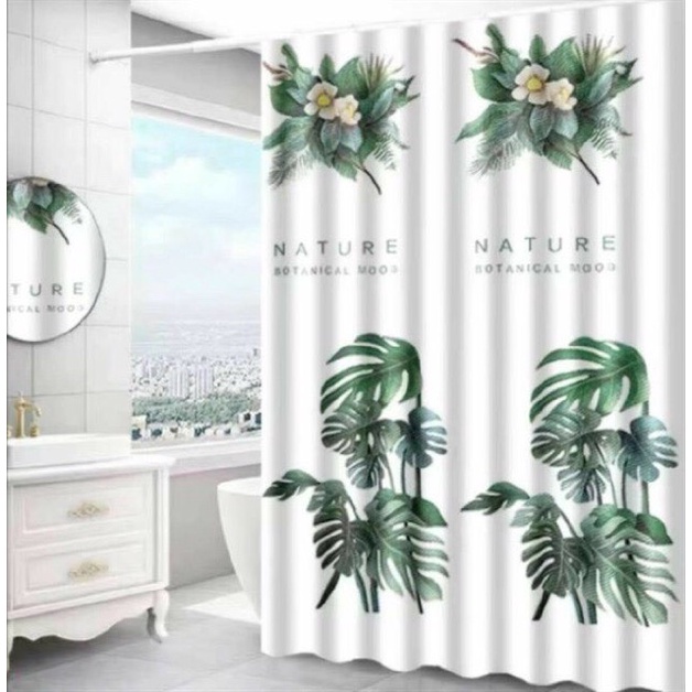 Rèm phòng tắm poly vải chống thắm nước cao cấp nhiều mẫu RPT23