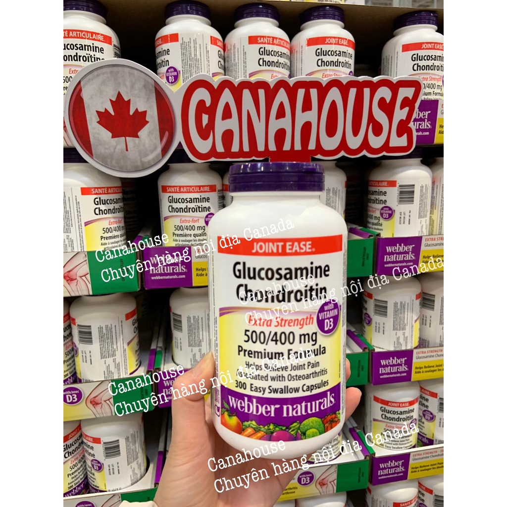 Viên uống Glucosamine Chondroitin của Webber - Hũ 300 viên