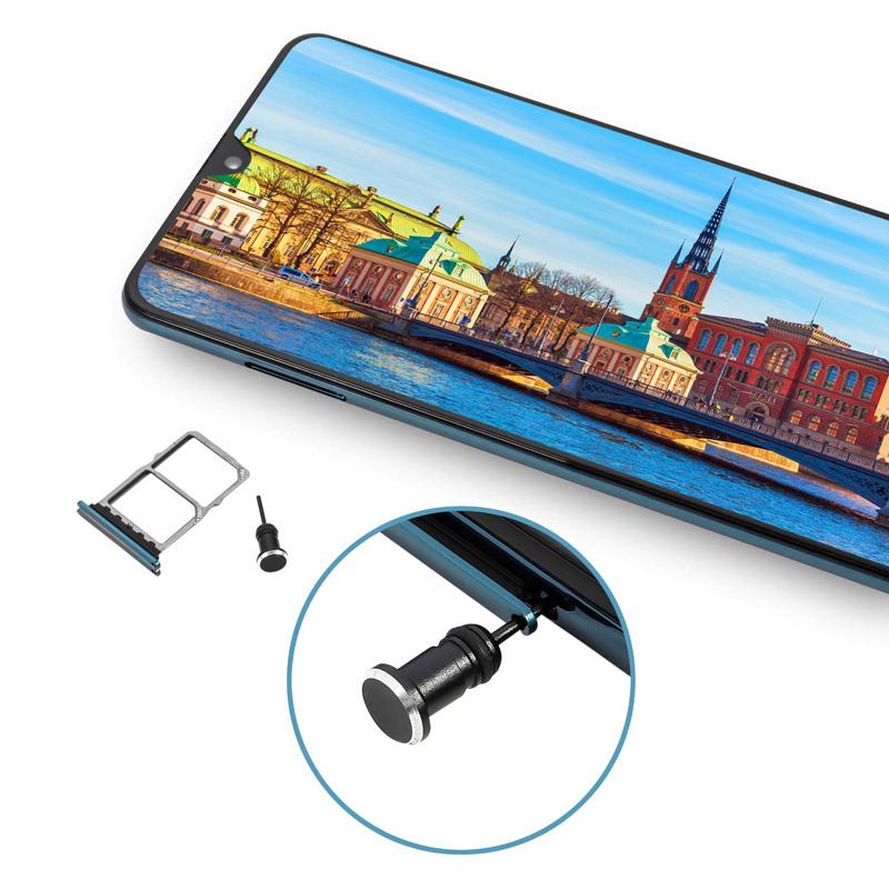 Phone Accessory Alloy Type C Micro USB Charging Port + 3.5mm Earphone Port Dust Plug For IPAndroid