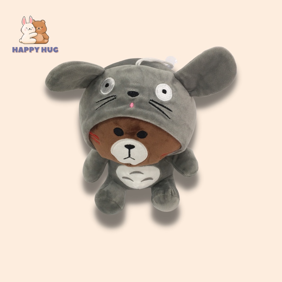 Đồ chơi gấu Brown cosplay chuột siêu đang yêu size 25cm, thú nhồi bông cao cấp - Happy Hug